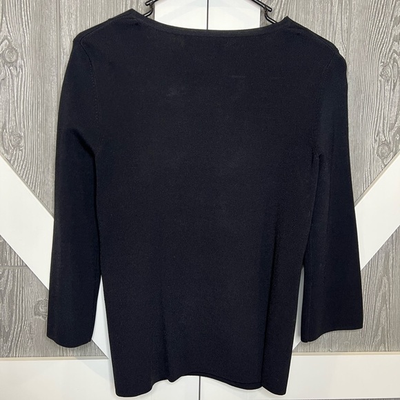 B15.22 KENAR Double Breasted Elegant Sweater/Blazer Black Small S - Picture 5 of 5